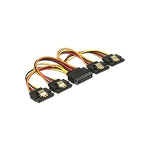 Delock Kabel SATA 15Pin Stecker > 4x SATA 15Pin Buchse