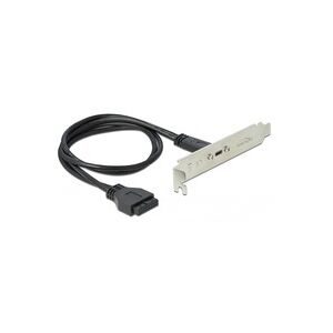 Delock USB 3.2 Gen 1 Slotblende, 19 Pin Buchse > USB-C Buchse