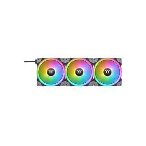 Thermaltake CL-F143-PL12SW-A PC-Gehäuse-Lüfter Schwarz, Transparent, RGB (B x H x T) 120 x 120 x 25 mm inkl.