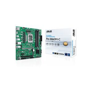 Asus PRO B860M-C-CSM Mainboard Sockel (PC) Intel® LGA 1851 Formfaktor (Details) Micro-ATX, Mini-ATX Mainboard-Chipsatz