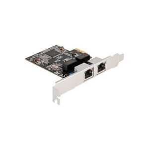 Delock PCIE x1 auf 2x RJ45 Gbit, LAN-Adapter