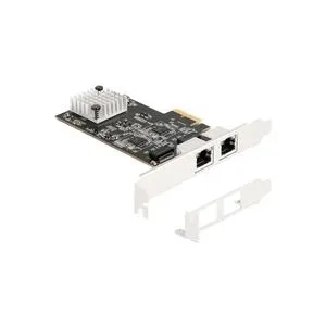 Delock PCI Express x2 Karte zu 2 x RJ45, LAN-Adapter