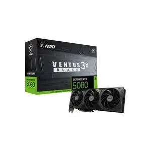 MSI GeForce RTX 5080 VENTUS 3X OC BLACK, Grafikkarte