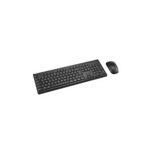 Tastatur und Maus Set Kensington KM150 EQ, kabellos, QWERTZ, versiegelte Membran, Maus mit 1200 dpi, PCR, schwarz