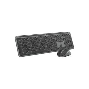 Tastatur-Maus-Set Logitech Signature Combo MK950 for Business, kabellos, QWERTZ, Handballenauflage, Maus für Rechtshänder, 2 Verbindungsmodi, graphit