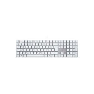 CHERRY KC 200 MX Kabelgebunden Tastatur Deutsch, QWERTZ, Windows® Weiß, Silber