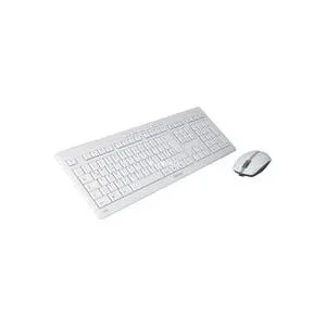 CHERRY STREAM Funk, Kabellos Tastatur, Maus-Set Deutsch, QWERTZ Grau
