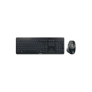 CHERRY STREAM DESKTOP ULTIMATE USB, Funk, Bluetooth® Tastatur, Maus-Set Integriertes Scrollrad Deutsch, QWERTZ Schwarz