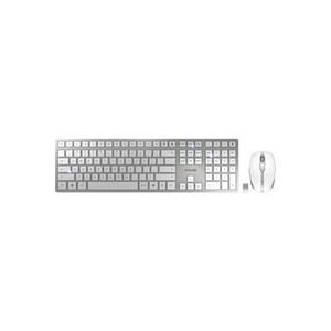 CHERRY JD-9100EU-1 Kabellos, Funk Tastatur, Maus-Set US-Englisch, QWERTY Weiß