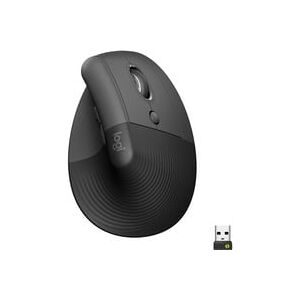 Logitech Lift Vertical Ergonomic Mouse Ergonomische Maus Bluetooth®, Funk Optisch Graphite 6 Tasten 4000 dpi