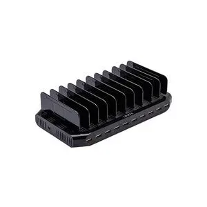 LINDY 96W 10 Port USB Charge Station Lade- und Managementsystem Station Smartphone, Tablet für USB-Typ A verkabelt