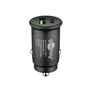 Goobay Dual-USB Auto Schnellladegerät USB-C PD