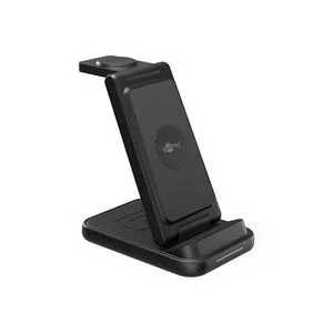 Goobay Kabelloses 3in1-Ladegerät, 15 W, Ladestation