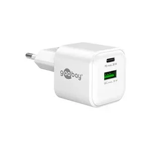 Goobay 20 W USB-C PD GaN Dual-Schnellladegerät Nano
