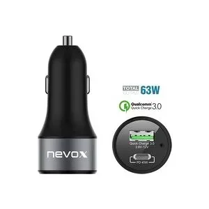 Nevox USB PD Type C + QC 3.0 Kfz Ladeadapter, Ladegerät