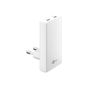 Goobay USB-C PD GaN 90° Dual-Schnelladegerät 65 W