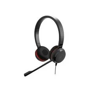 Jabra Evolve 20 On Ear Headset kabelgebunden Stereo Schwarz Noise Cancelling, Mikrofon-Rauschunterdrückung Headset, Mono