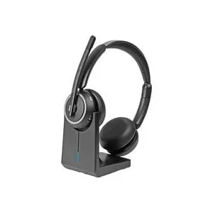 Lindy L118 Kabelloses Büro-Headset mit Ladestation (20450)