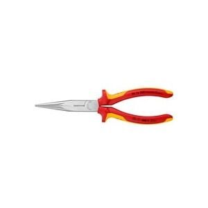 Knipex 26 16 200 VDE Flachrundzange Gerade Vanadium Elektrostahl 200 mm