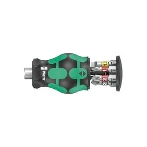 Wera Kraftform Kompakt Stubby Magazin 2 05008874001 Bit-Set Schlitz, Kreuzschlitz Pozidriv, Kreuzschlitz Phillips inkl.