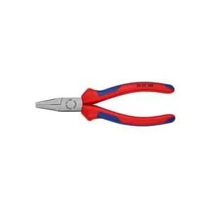 Knipex 20 02 160 Werkstatt Flachzange Gerade Chrom-Vanadium Elektrostahl 160 mm