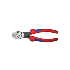 Knipex TwinForce 73 72 180 Werkstatt Kraft-Seitenschneider mit Facette 180 mm