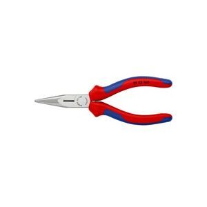 Knipex 25 02 160 Elektronik- u. Feinmechanik Flachrundzange Gerade Vanadium Elektrostahl 160 mm