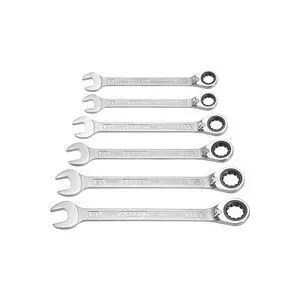 Hazet 606/6-1 Knarren-Ring-Maulschlüssel-Satz 6teilig Schlüsselweite (Metrisch) 21 - 32 mm