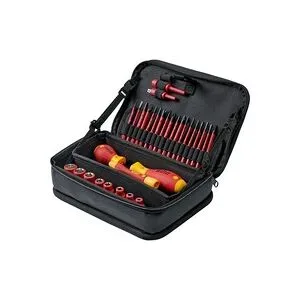 Wiha SlimVario® electric 43465 Elektriker, Handwerker, Lehrlinge, Profi, VDE Werkzeugkoffer bestückt 32teilig (L x B x