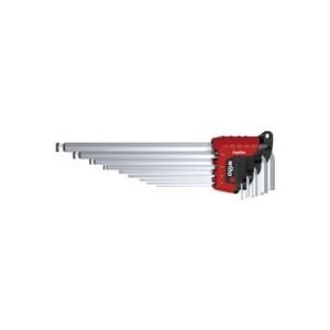 Wiha Winkelschraubendreher lang 9tlg 1,5-10mm 6knt Kugelkopf Innen-Sechskant Winkelschraubendreher-Set 1.5 mm, 2 mm, 2.5