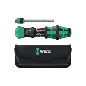 Wera Kraftform Kompakt 20 RA-R mit Tasche Universal Bit-Schraubendreher 1/4