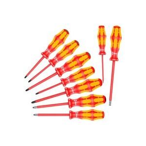 Wera 160i/162i/167i/9 VDE Schraubendreher-Set 9teilig Schlitz, Kreuzschlitz Phillips, Kreuzschlitz Pozidriv, Innen-TORX