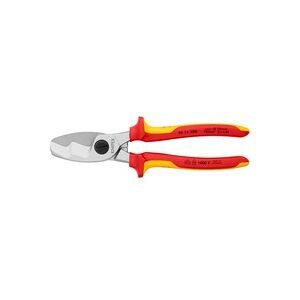 Knipex 95 16 200 VDE-Kabelschere Geeignet für (Abisoliertechnik) Alu- und Kupferkabel, ein- und mehrdrähtig 20 mm 70 mm²