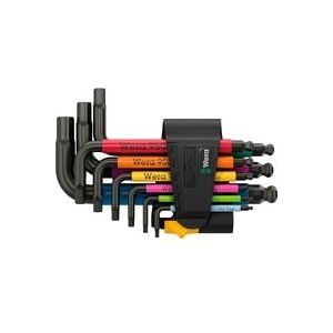 Wera 950/9 Hex-Plus Multicolour Imperial 3 Innen-Sechskant Winkelschraubendreher-Set 5/64 Zoll, 3/32 Zoll, 1/8 Zoll,