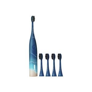happybrush ECO VIBE 3 Starterkit Ocean + 4 Refills, Elektrische Zahnbürste