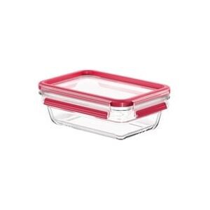 Emsa - Dose Glas Clip&amp Close rechteckig 0.7l N1040600, One Size, Transparent