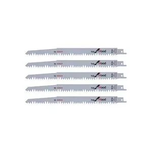 Bosch Accessories 2608650676 Säbelsägeblatt S 1531 L, Top for Wood, 5er-Pack Sägeblatt-Länge 240 mm 5 St.