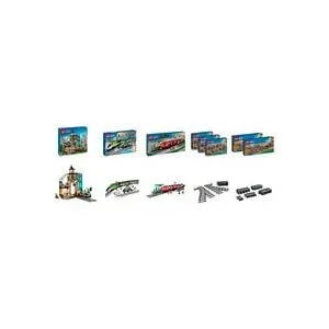 Lego City Bahnhof-Komplett-Set Bundle, Konstruktionsspielzeug
