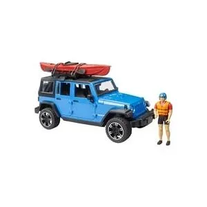Bruder - Jeep mit Kajak + Figur, Multicolor