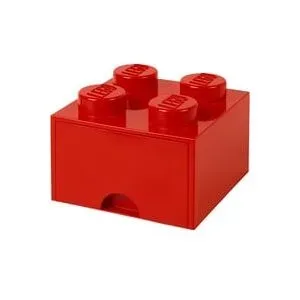 Room Copenhagen LEGO Brick Drawer 4 rot, Aufbewahrungsbox