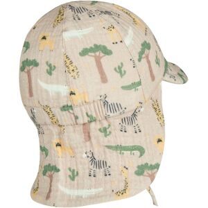 Sterntaler Musselin-Schirmmütze mit Nackenschutz Safari beige   mehrfarbig unisex