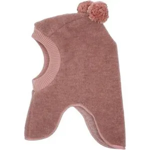 Wollfleece-Schlupfmütze mit Bommel