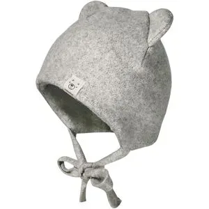 Baumwollfleece-Mütze mit Ohren 
