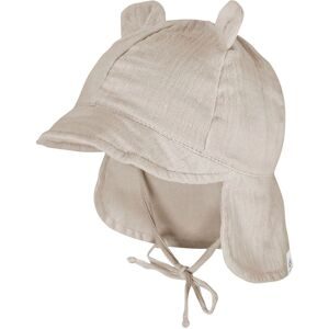 Musselin-Schirmmütze mit Nacken- und UV-Schutz und Ohren