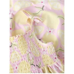 Kleid ohne Arm Zitronen