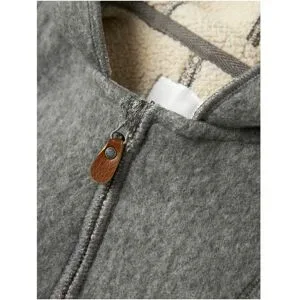 Overall mit Kapuze Wollwalk-Optik Teddyfell