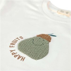 Lässig T-Shirt Birne Little Gang natur   gruen   mehrfarbig 74/80 unisex