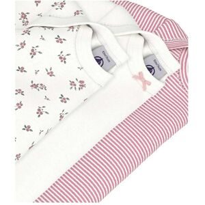 Petit Bateau 3er-Pack Bodys langarm Ringel Beeren natur   rosa