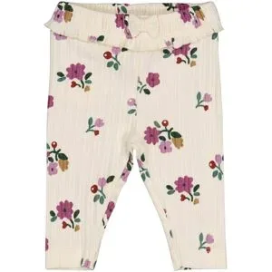 Leggings Blumen Rippqualität