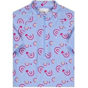 Sterntaler Badeshirt langarm mit UV-Schutz Regenbogen hellblau   rosa 98/104